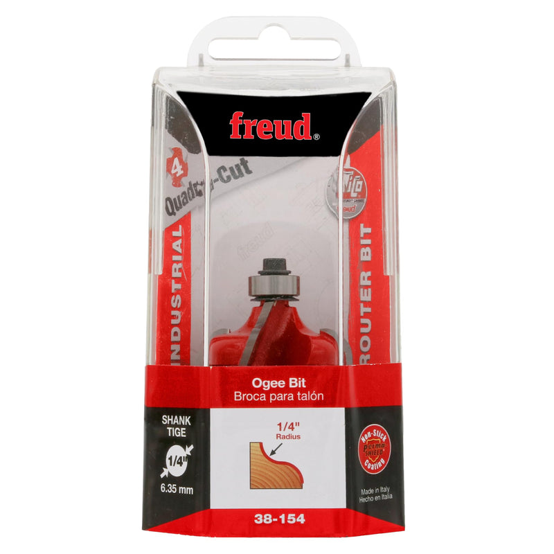 Freud 38-154: 1-1/2" (Dia.) Ogee Bit with 1/4" Shank