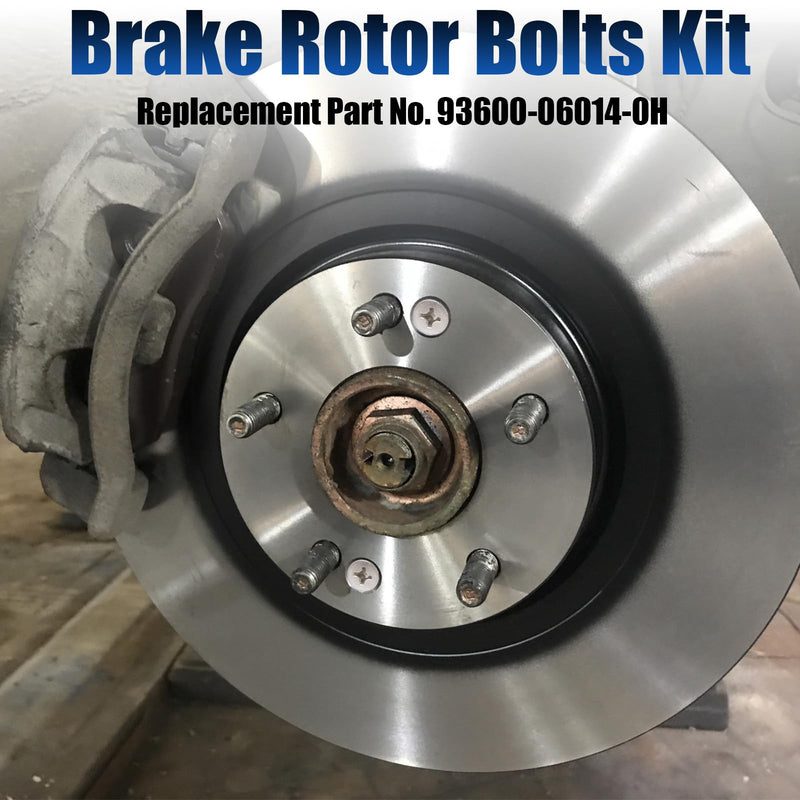8 PCS Stainless Steel Brake Disc Rotor Screws, Brake Disc Rotor Screws for Front and Rear, 93600-06014-0H, Disc Brake Fixing Screw Compatible with Honda, Acura, Hyundai and Kia Models