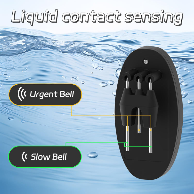 Liquid Level Indicator with Loud Audible Alarm to Signal Cup Mug Full for Blind or Visually Impaired,Cup & Mug Pouring Level Detector Beeper for Hot or Cold Drinks(Black) Black