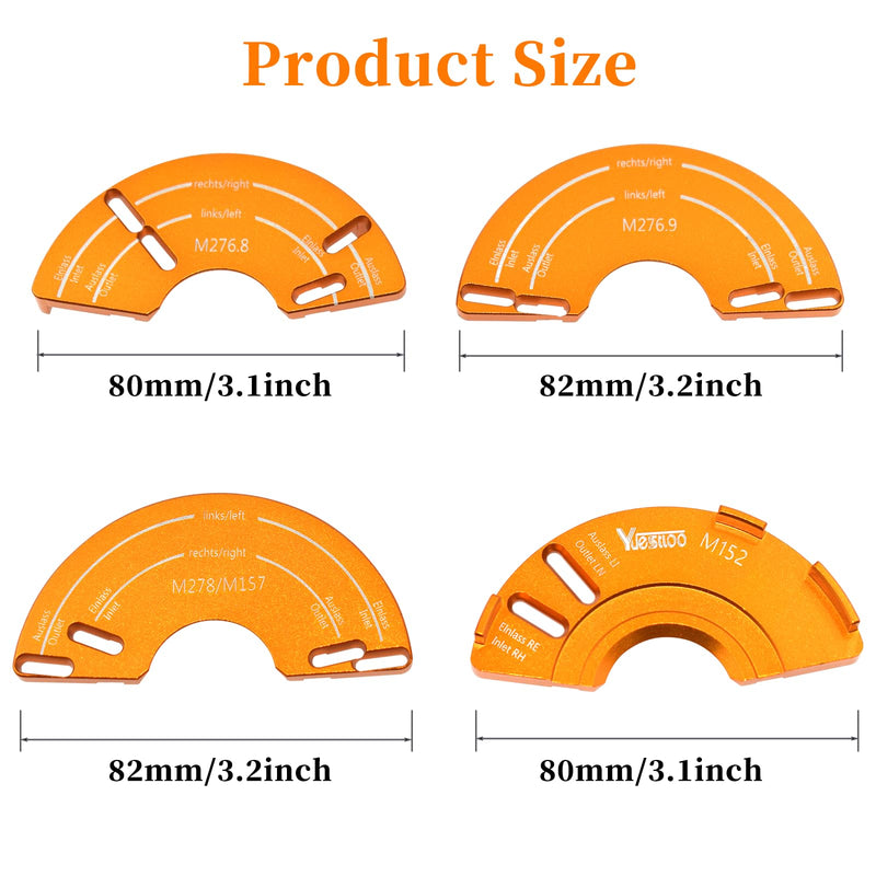 Camshaft Adjuster Tool Kit 4 Pcs, Compatible with Benz M152, M276.8, M276.9, M278/M157, Engine Tools, Timing Belt Tools for M152 M276.8 M276.9 M278/M157
