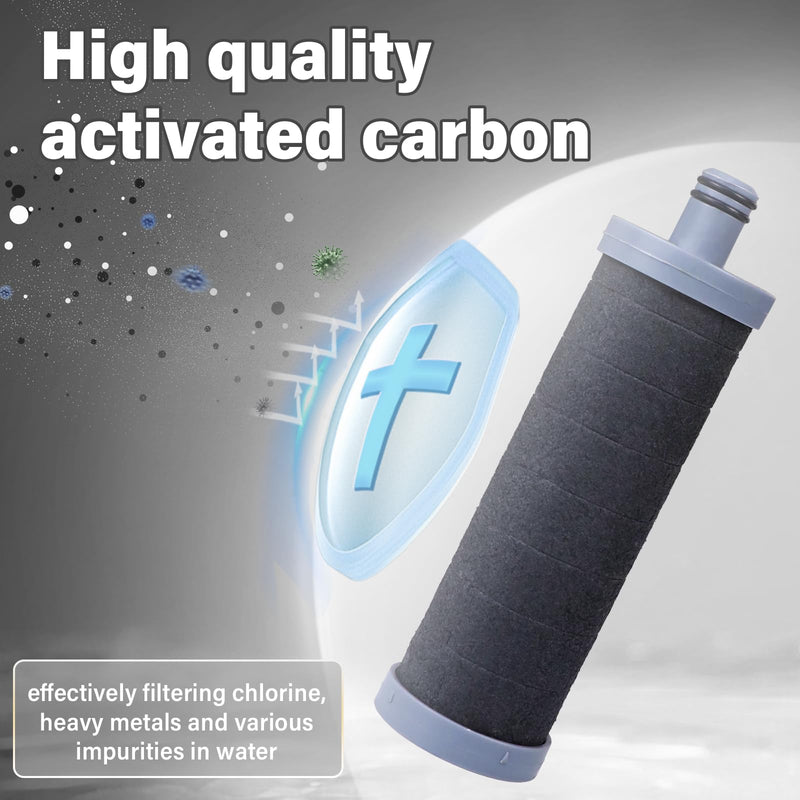 Carbon Shower filter cartridge 3PCS Compatible with Shower Filter System,Reduces chlorine, heavy metals, and other impurities to help alleviate dry skin and dry hair