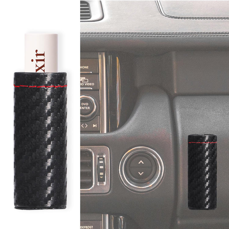 Car Lip Balm Holder - Strong Adhesive Upright Insulated for Car Lipstick Chapstick Holder Women Car Interior Accessories for Car Vent Side Center Console Steering Wheel Below（2 Pack） 2