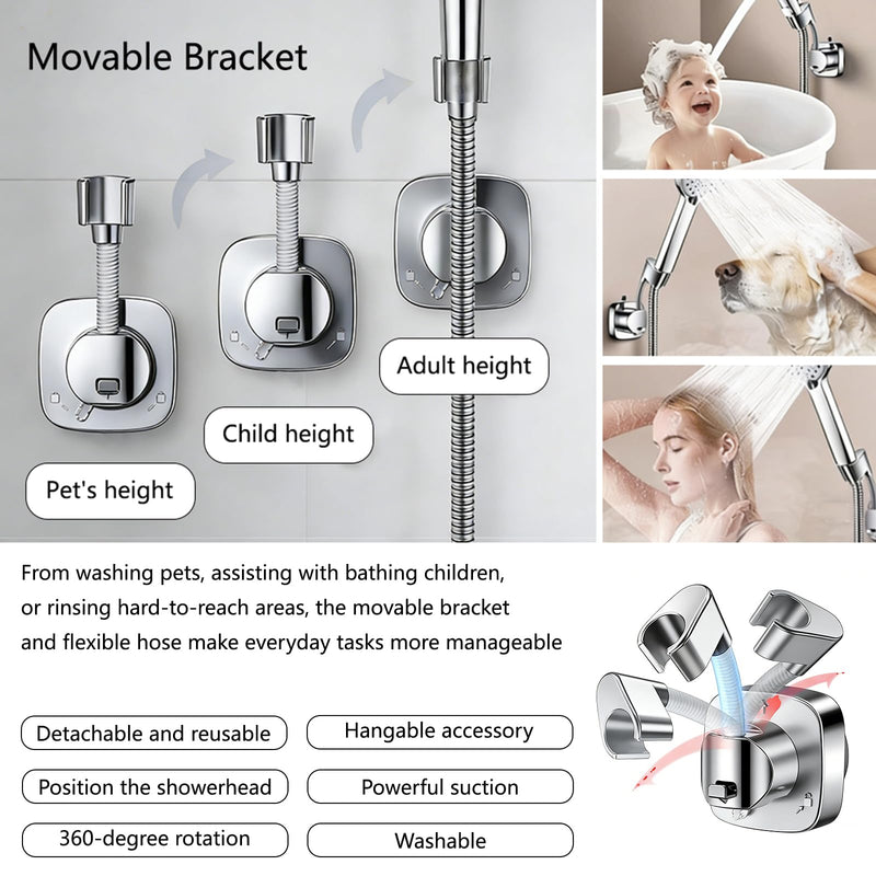 Filtered Shower Head with Handheld, High Pressure 6-Mode Water Softener for Hard Water, 12 Replacement Filters, 75" Anti-Burst Extra Long Hose & Adjustable Bracket for Healthier Skin and Hair L