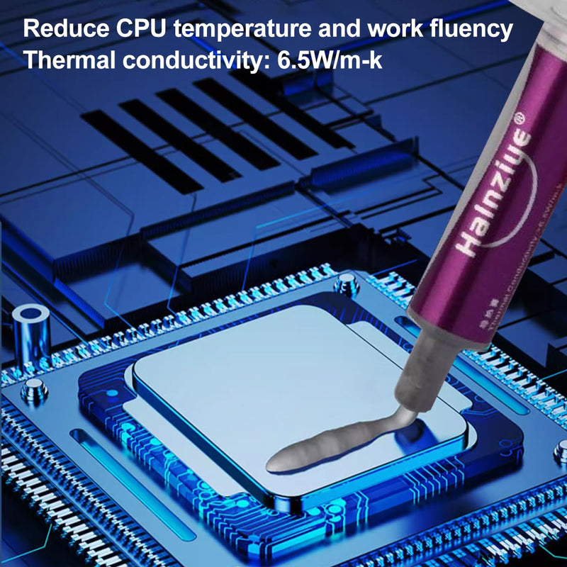 5PCS Thermal Paste Kit HY810 5G/Pcs,Compatible All Processors CPU,GPU -PC,PS4,Collocation Heatsink Thermoelectric Cooler Compatible with Gaming Consoles/Devices