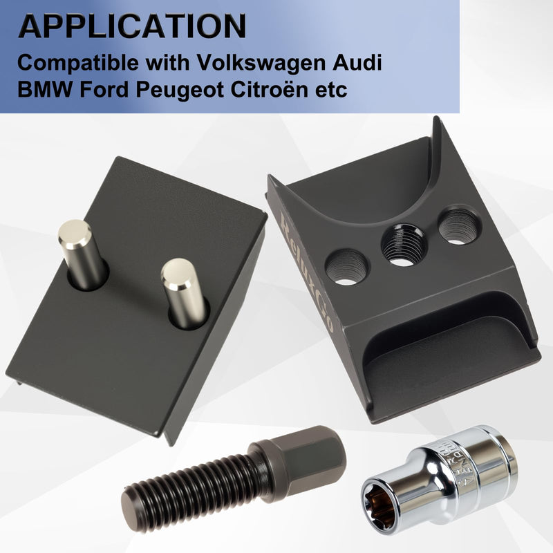 Universal Suspension Strut Split Hub Steering Knuckle Spreader Tool, Strut Spreader Tool, Compatible with Volkswagen Audi BMW Ford Peugeot Citroën