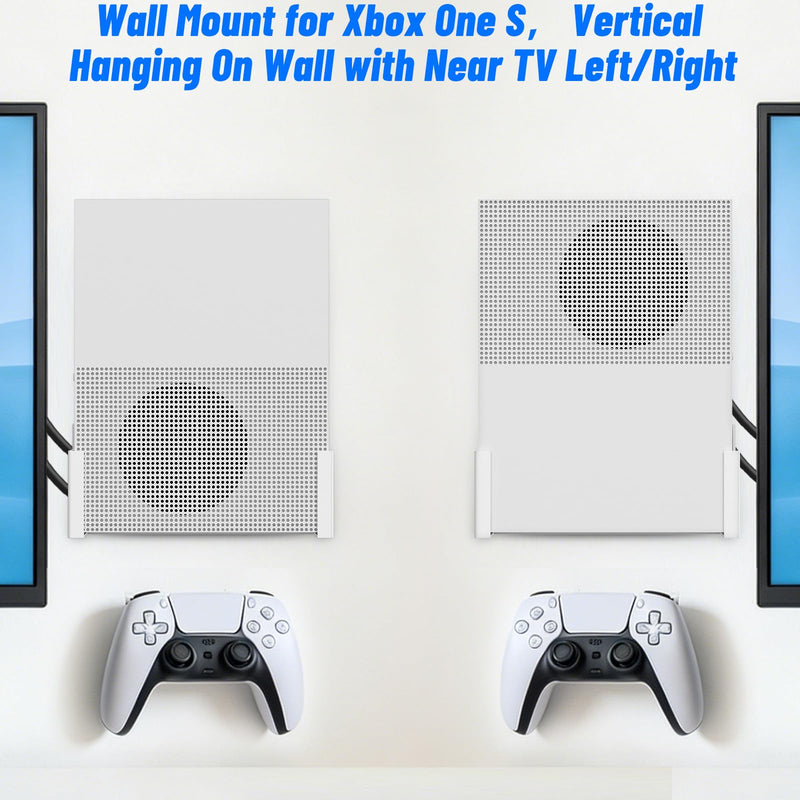 Wall Mount Bracket Compatible for Xbox One S,Xbox One S Wall Mount | Space-Saving Wall Bracket Compatible for Xbox 1S,Install Near or Behind TV