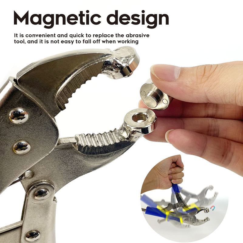 Snap Fastener Tool,Snap Tool for Boat Covers, Heavy Duty Snap Setter Pliers Canvas Snap Fasteners Kit Includes 60 Sets 15mm Stainless Snaps Blue