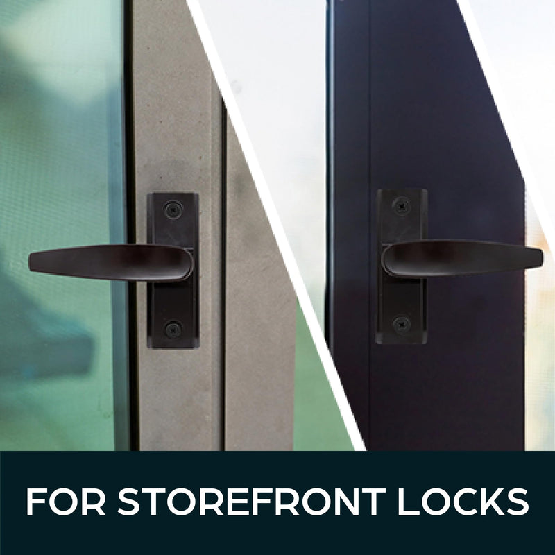 SUMMIT DOORWARE Adams Rite Style Door Handle | Deadlatch Lever Handle for Storefront Doors | Premium Security and Durability | Duronotic Finish (Left Hand) Left Hand