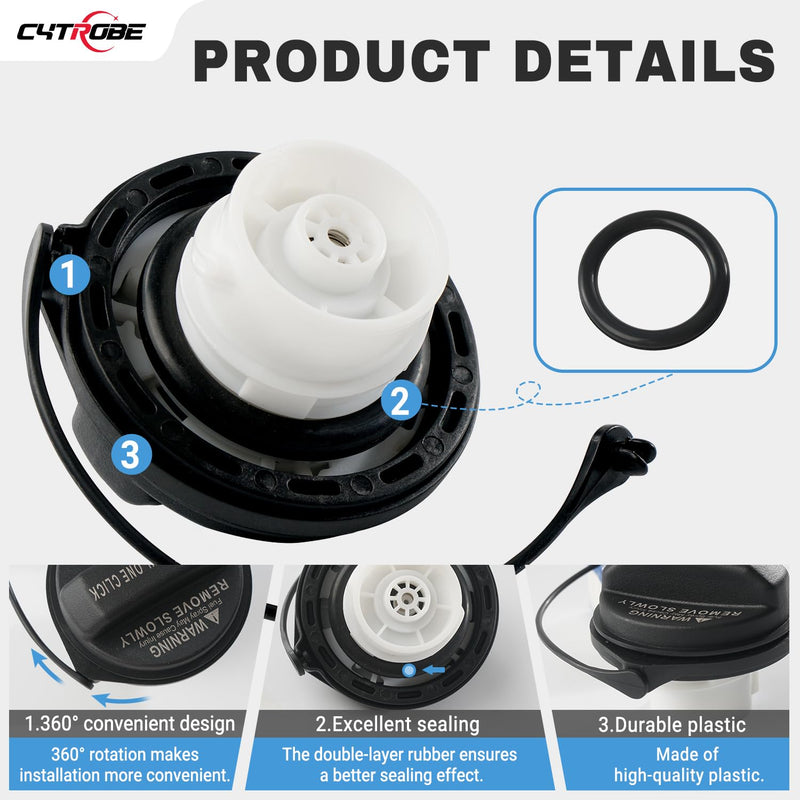 Gas Cap Fuel Cap Compatible with 2004-2020 Hyundai Veloster Accent Sonata Azera Genesis Elantra Coupe GT Equus Ioniq Kona Tiburon Kia Amanti Optima Borrego Cadenza Forte K900 Niro Replace 31010-3L600