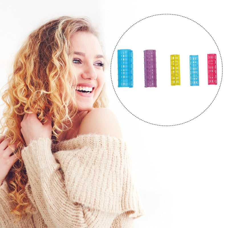 Hair Curler Self Grip Rollers Hairdressing Curlers Rollers No Heat Hair Curlers for DIY Hairdressing Salon Hair Barber 36pcs