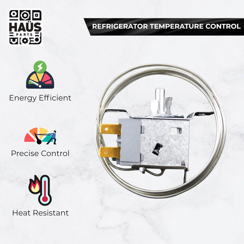 WPW10583800 Refrigerator Temperature Control Thermostat – Compatible with Whirlpool, Kenmore, Amana, Maytag – Replaces W10583800, W10396166, PS11756541, AP6023200