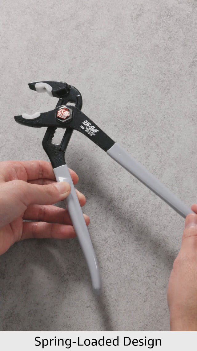 IPS PLIERS WH-250S Soft Touch Water Pump Pliers with Internal Spring and Non-Marring Resin Jaws, 10-Inch (255mm) – Made in Japan, Tsubame-Sanjo 3) 9.8 inches (250 mm) (with spring)