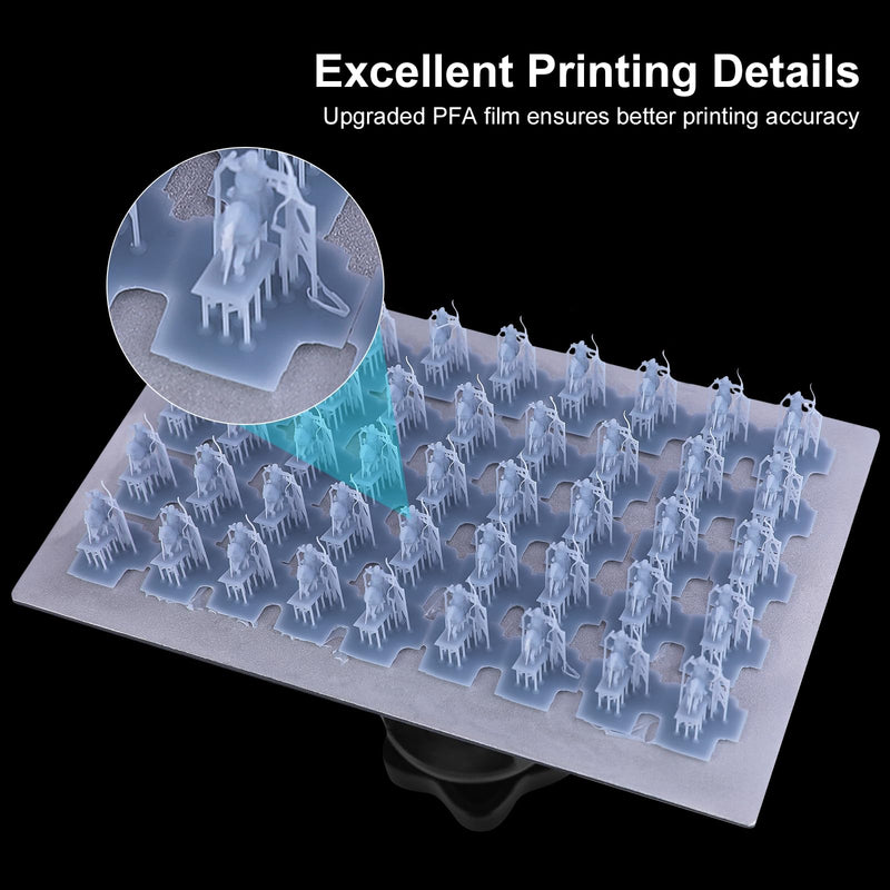 ELEGOO 5 PCS PFA Release Liner Film 2.0 for ELEGOO Saturn 4 Ultra 16K, Saturn 4, Saturn 4 Ultra, Saturn 3, Saturn 2 and Saturn 8K Resin 3D Printer, 273 x 176 mm 5PCS-Saturn 3 PFA