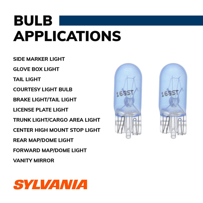 SYLVANIA - 1156 LED Amber Mini Bulb - Bright LED Bulb, Ideal for Park and Turn Lights (Contains 2 Bulbs)