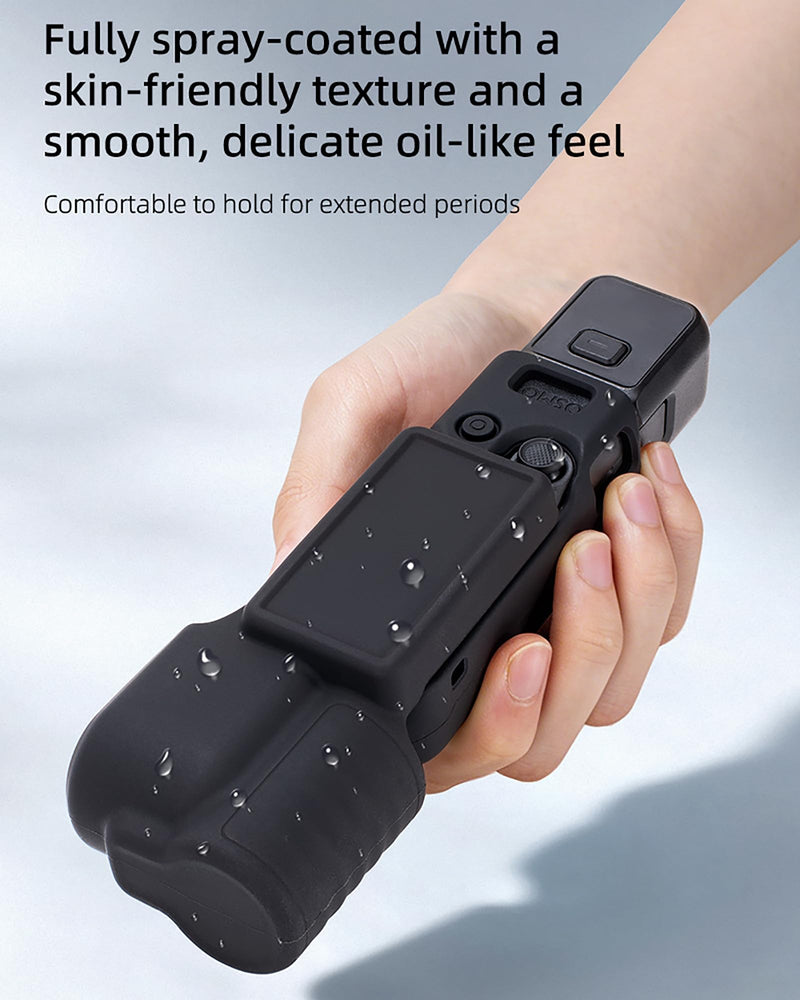 CAPART Silicone Protective Case for DJI Osmo Pocket 4 Accessories | Gimbal and Screen Cap with Hollowed Out Body Sleeve, Better Heat Dissipation, Easy Install and Remove