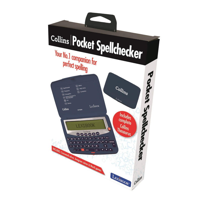  [AUSTRALIA] - LEXiBOOK - Collins Electronic Pocket Spellchecker with Battery, Blue/White, DC753EN