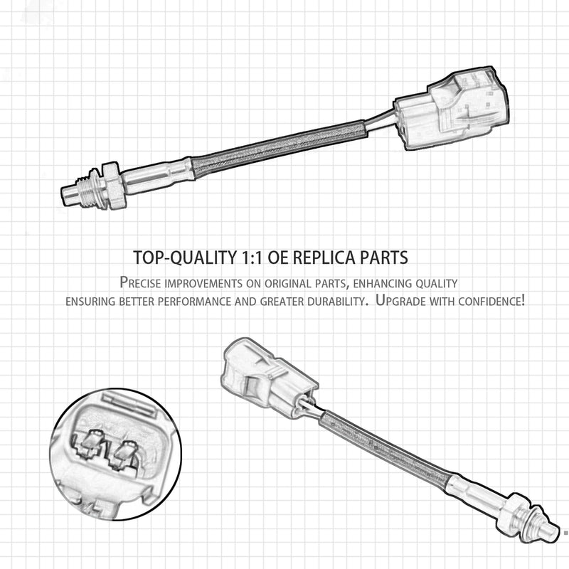 EGR Valve Temperature Sensor Waterproof Compatible with Toyota 4Runner Tacoma Pickup T100 Lexus SC300 SC400 LS400 Replaces OE 89412-34010 8941234010 ETS51 5S2029 SU5370