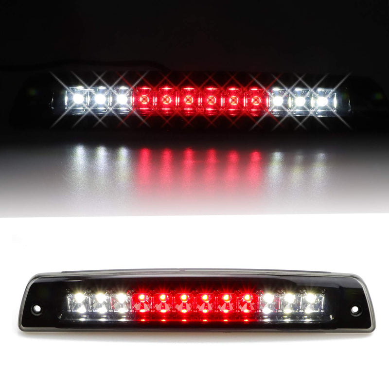 Tresound For 1994-2001 Dodge Ram 1500/2500/ 3500 Third 3rd LED Brake Light Cargo Lamp High Mount Brake Light Replacement (Black+ Smoke Lens) 1994-2001 Ram 1500/2500/3500 Black Housing Smoked Lens