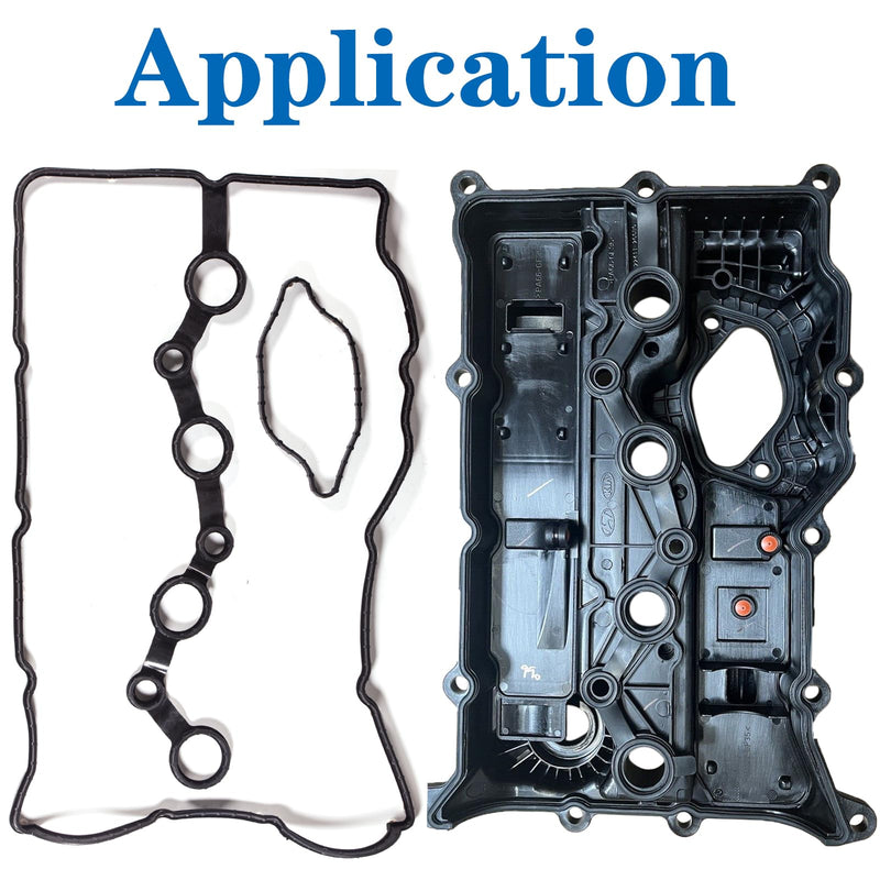22441-2GGB0 VS50892 Engine Valve Cover Gasket Set for 2015-2020 Hyundai Sonata Santa Fe,Kia Sorento Optima 2.0 2.4L,2015 2016 2017 2018 2019 2020 15 16 17 18 19 20 Replace 224412GGB0.