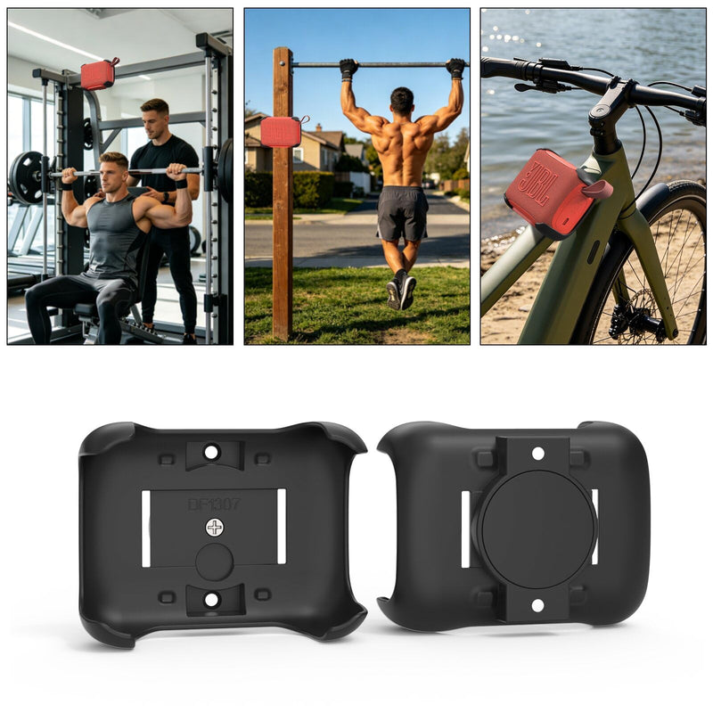 Magnetic Mount Holder for JBL Go 5 Speaker, 3-in-1 Magnetic Case Mount with Removable Anti-Slip Strap & Mounting Screws, Speaker Mount for Bike, Golf Cart, Pole, Wall, Motorcycle