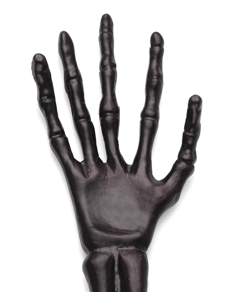 Oneida Flatware Utensil Set, Vintro Halloween Satin Black Skeleton 2-Piece Salad Servers Set, Aluminum Kitchen Utensils Set, Tongs, Black, Halloween Decor Indoor, Salad Serving Set (2 Piece, 12-inch)