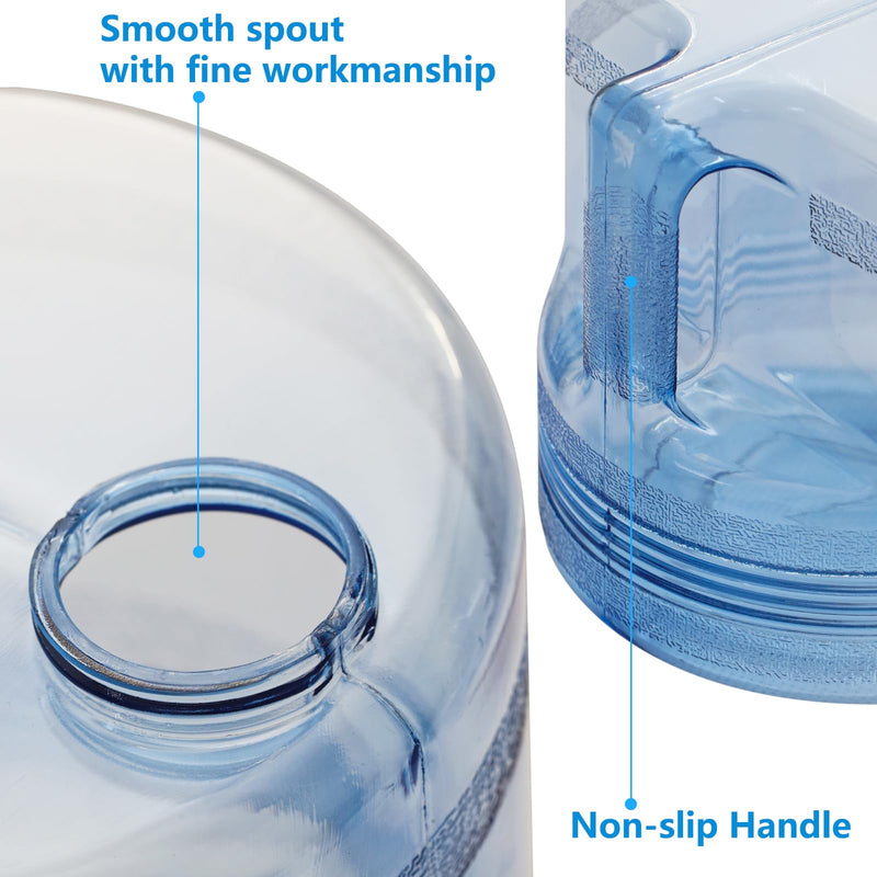 1 Gallon 4L Distilled Water Container, Replacement Distilled Water Jug for Countertop Water Distiller Machine, Home Beauty Plastic Carafe Bottle(1,Blue) 1