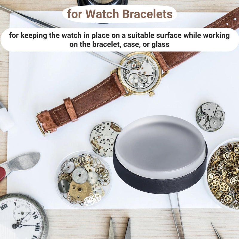 75mm Watch Case Casing Cushion, Transparent Soft Rubber Watch Repair Tool, Watch Movement Holder, Cushion for Repair Watches Repair
