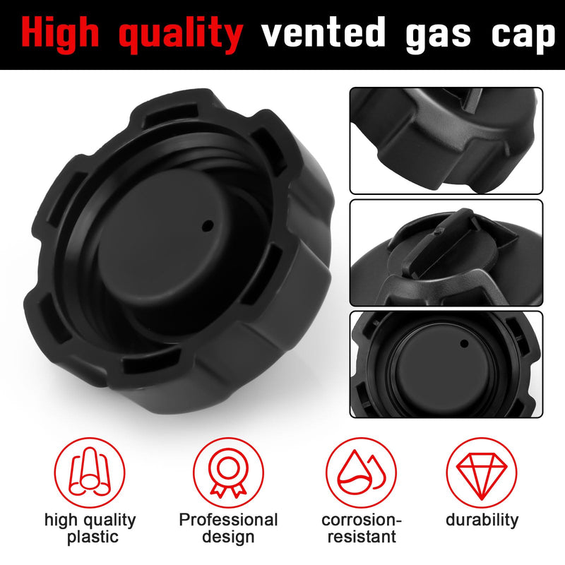 Marine Vent Gas Cap for Boat Fuel Tank, Marine Manual Fuel Tank Cap for Moeller Tempo Gas Tank 621501-10, Black, 1 Pack