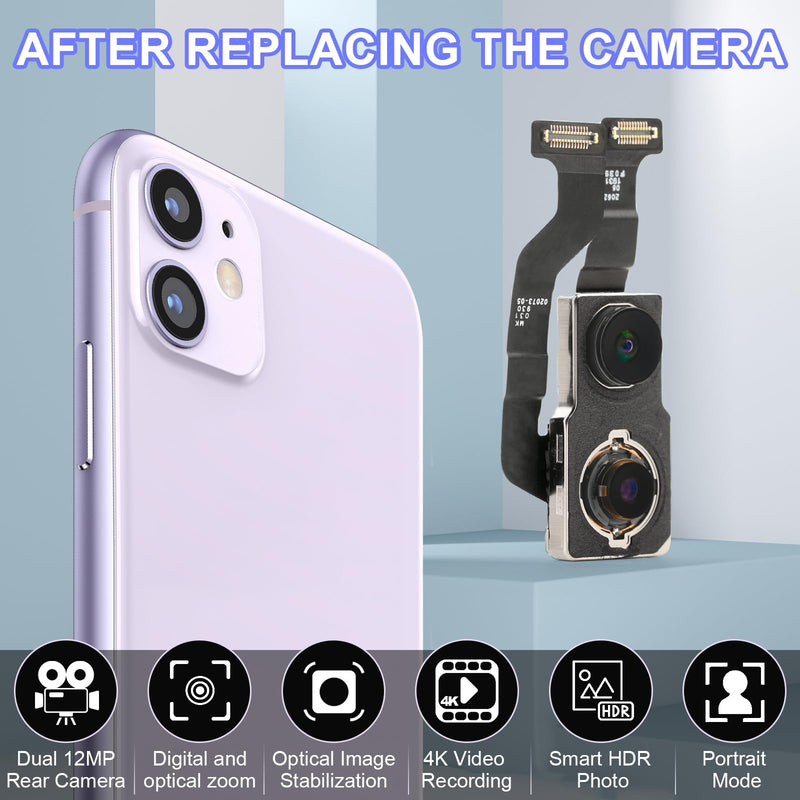  [AUSTRALIA] - Main Rear Camera for iPhone 11 Module 12MP Camera Replacement for iPhone 11 Back Camera Replacement for iPhone 11 Camera Rear Parts with Repair Tools for iPhone 11 A2221 A2111 A2223