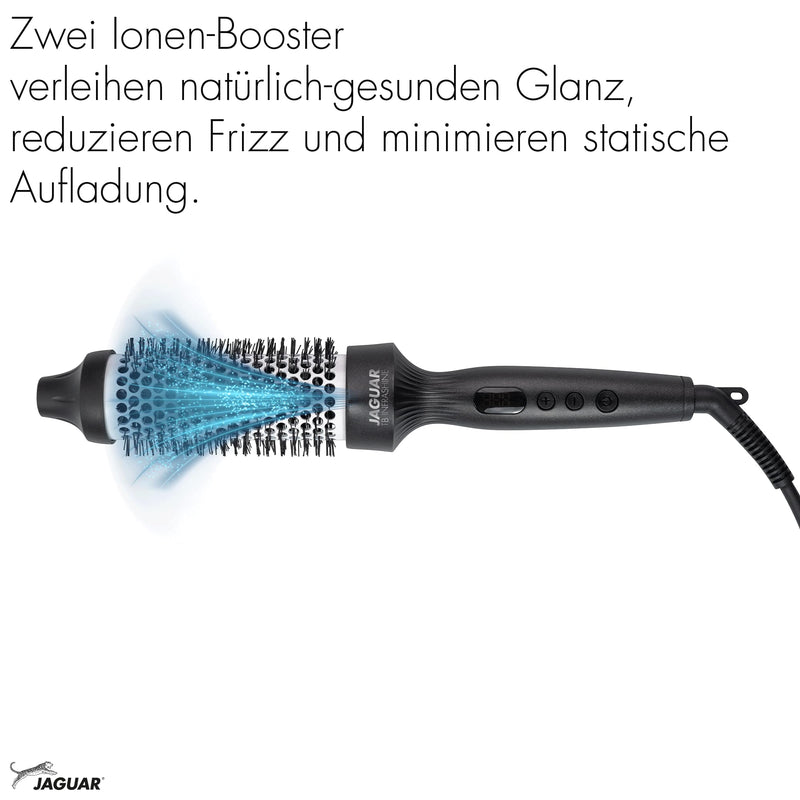JAGUAR TB Infrashine Thermal Brush | Thermal Brush with Infrared Heating and Ion Booster | 2-in-1: Styling and Care in One Tool | Professionally Designed For You