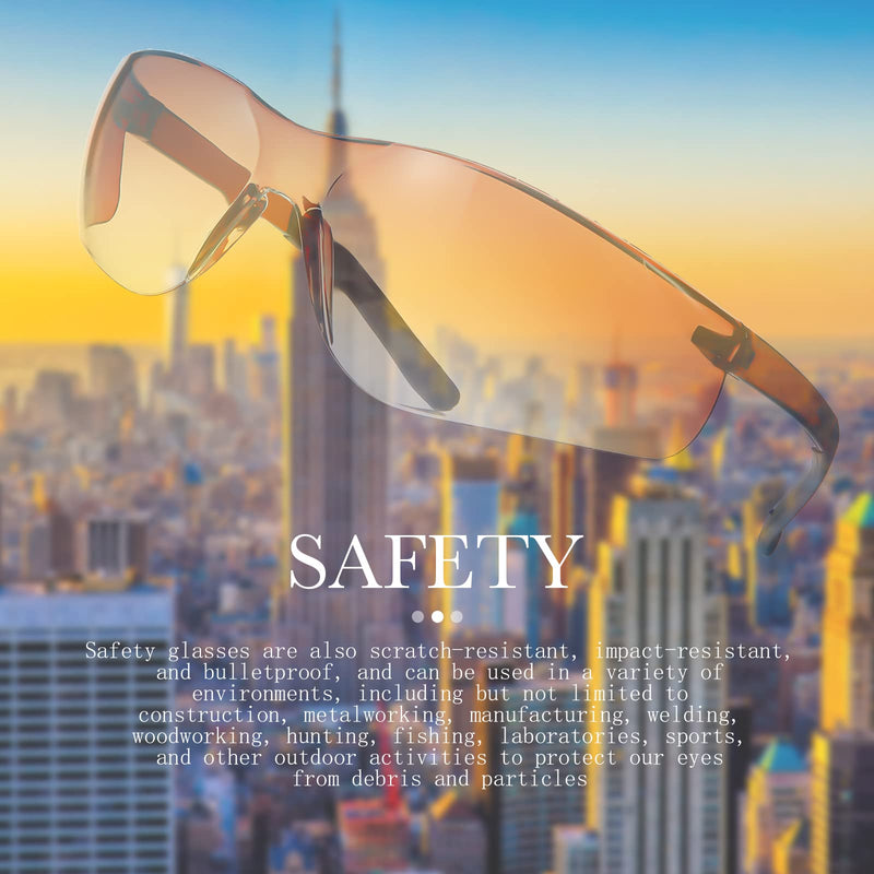 Queekay 24 Pairs Safety Glasses Unisex Anti Scratch Protective Goggles Impact Resistant Lens Eyewear As Pictures Shown