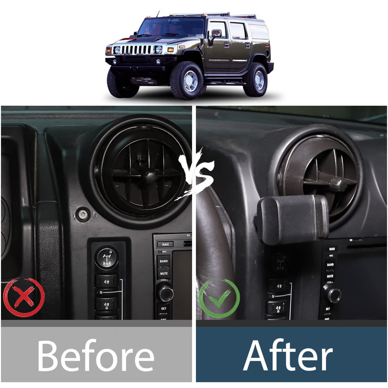 Lcojicep Car Phone Holder Compatible with Hummer H2 2003-2007 Car Phone Mount Accessories, for All Mobile Phones (Style A)