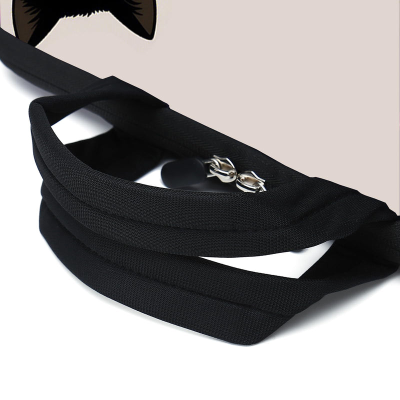 12 Inch Laptop Sleeve Carrying Bag with Handle， Front Pocket for Placing Power Adapter and Mouse for men women Cat-1