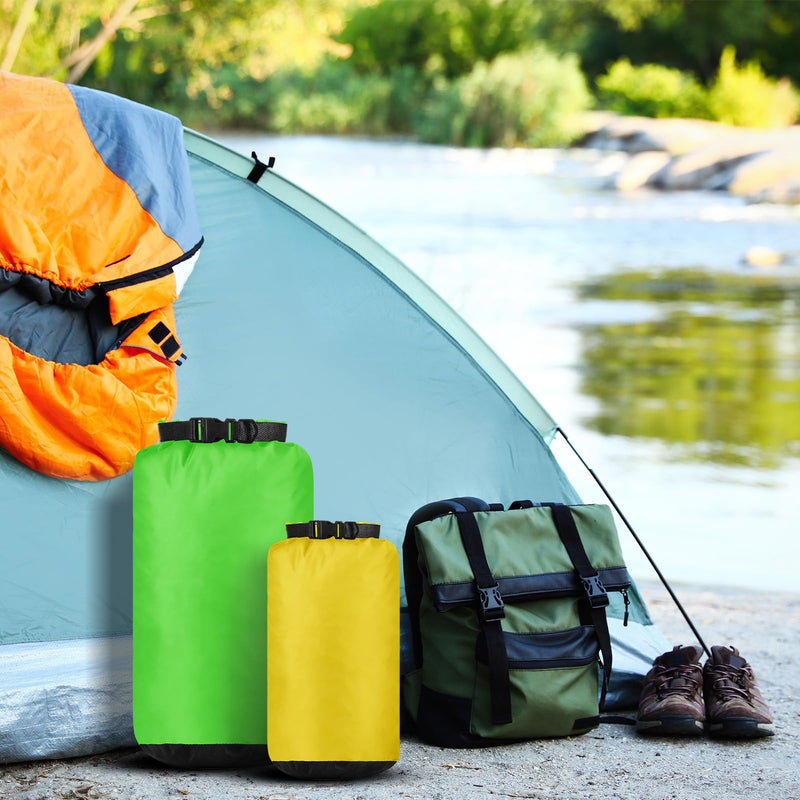 6 Pcs Waterproof Dry Bag Sack Lightweight Outdoor Dry Bags 35 L, 20 L, 15 L, 10 L, 5 L, 3 L Waterproof Boat Bag for Kayaking, Backpacking, Hiking, Camping Rafting(Bright Color) Bright Color