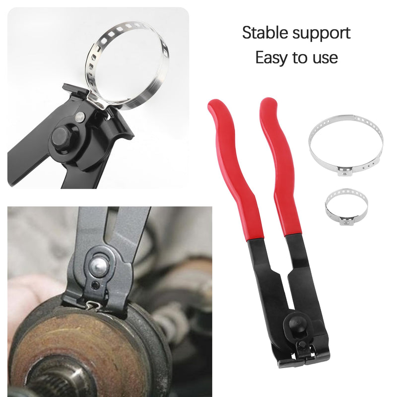 CV Boot Clamp Pliers Kit,10PCS CV Boot Clamp + 1PCS Ear Clamp Pliers,Universal Car Accessorie(Clamp Pliers/1PCS) Clamp Pliers/1pcs