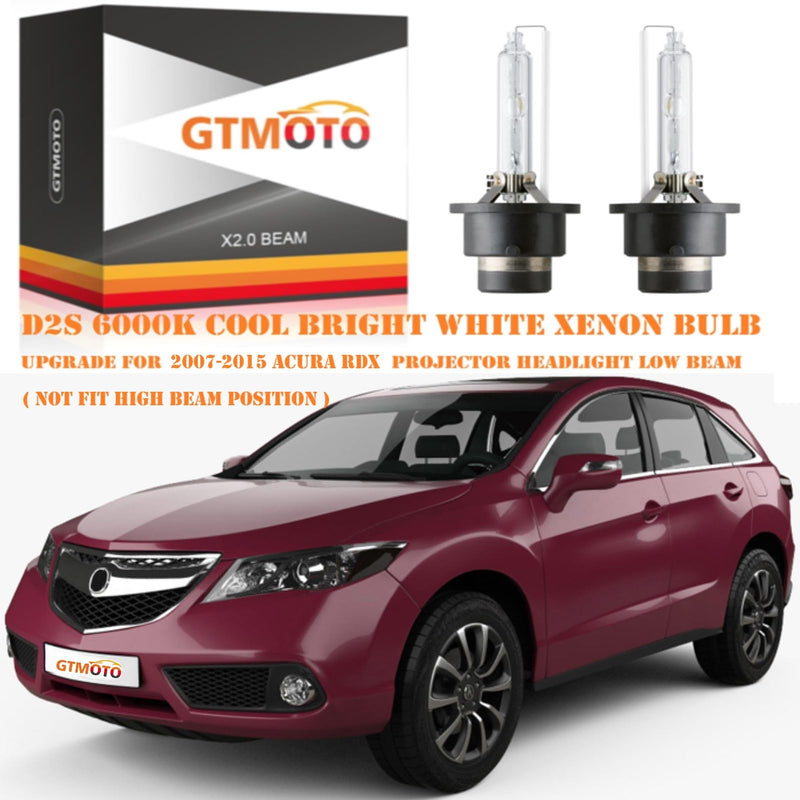 for Acura MDX RL RDX HID Headlights Low Beam 2007 2008 2009 2010 2011 2012 2013 2014 2015, TSX TL ZDX OEM 35W D2S Xenon Headlamp Bulb, 6000K Cool Bright White AFS Dipped Light D2SC1, 2-Pack