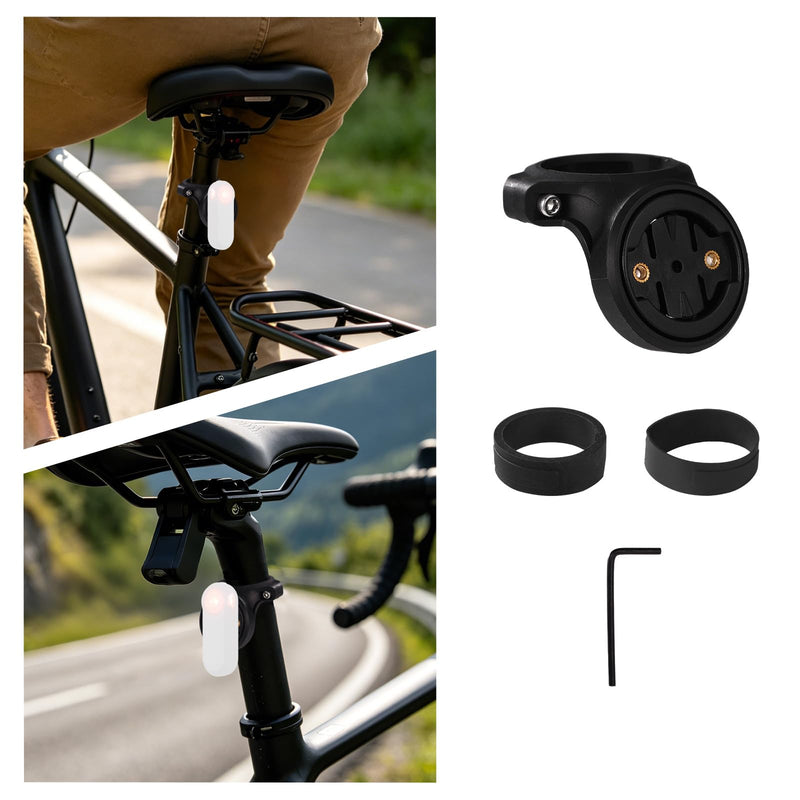 Seat Post Radar Mount Kit for Garmin Varia RTL510 RTL515 RVR315 RearVue 820 | Bike Rearview Tail Light Bracket Holder, for MTB Road Bike, 27.2mm 30.9mm 31.6mm Round Seatposts