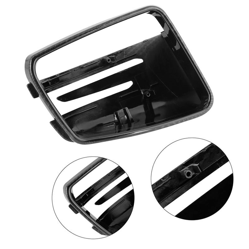 X AUTOHAUX Pair New Exterior Rear View Mirror Housing Door Wing Mirror Covering Cap Carbon Fiber Pattern for Mercedes Benz a B C E GLA Class W204 W212