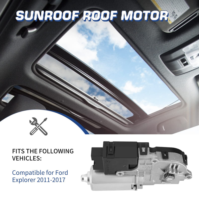 BB5Z15790A, Sunroof Motor Compatible with Ford Explorer Sport Utility 2011-2017, Moonroof Motor Replaces BB53-15B689-AB BB5Z15790D, Premium Durability, Effortless Installation