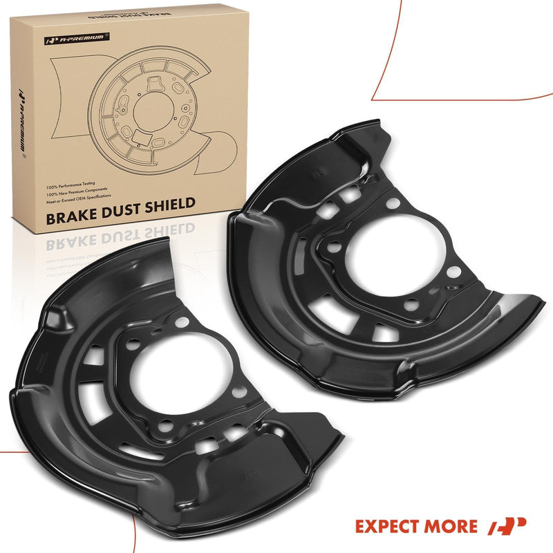 A-Premium Front Side Brake Dust Shield Compatible with Select Toyota and Scion Models - RAV4 2007-2018, Corolla iM 2017-2018, Prius V 2012-2017, tC 2011-2016, Mirai 2016-2020, iM 2016, 2-PC Set