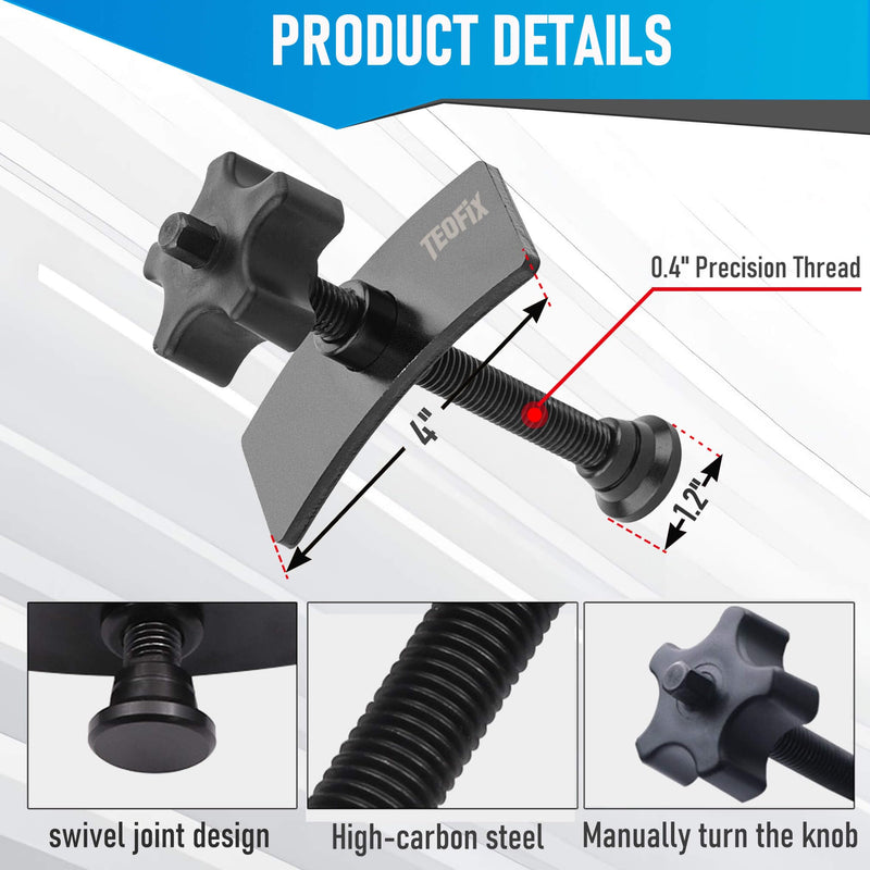 Brake Caliper Compression Tool.Heavy Duty Caliper Piston Compressor Tool with 10mm Socket and Brake Caliper LUB Black