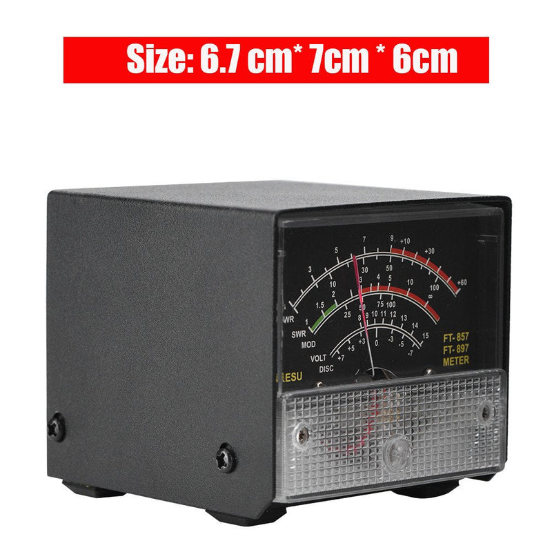 Zerone External S Meter SWR Power Meter for FT-857 FT-897, Multi-Function Receive Display Monitor for Radio Signal Transmission Measurement Ham Radio Accessory