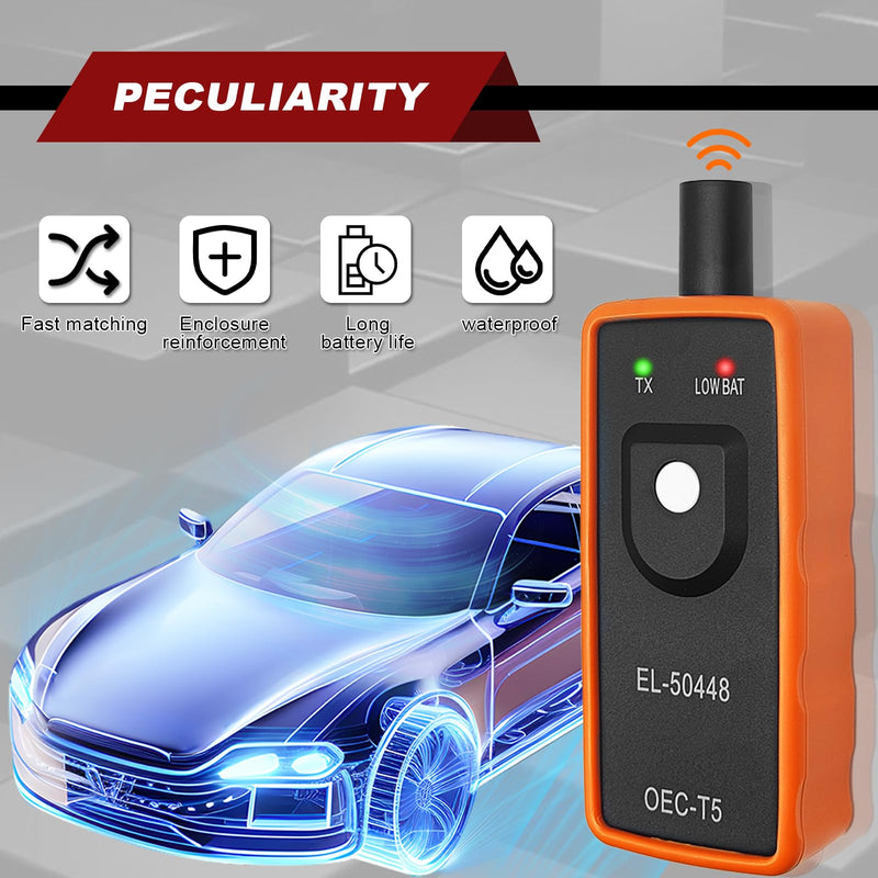 GM Automotive Tire Pressure Monitor - Tire Sensor Reset Tool Car Accessories EL-50448 Compatible with Most GM Series Vehicles