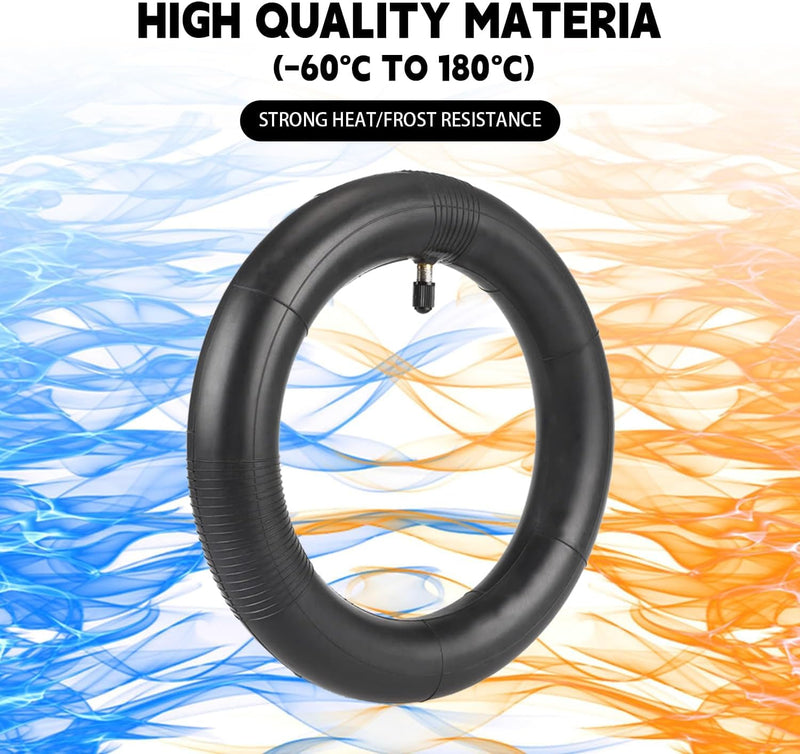 10 x 2.125 Scooter Tire Inner Tube, 10 inch Tires Replacement, for Segway Ninebot F20, F25, F30, F40 Electric Scooter [Thickened] [Valve Extension] [Tire Levers] (2 Pack)