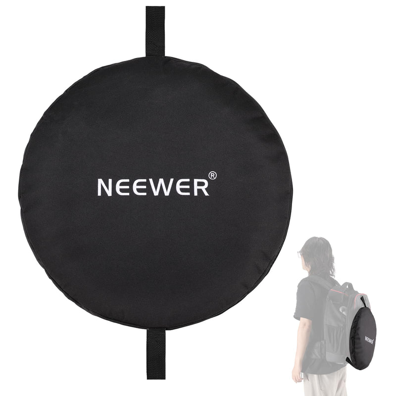 Neewer 17"/43cm Carry Bag for Collapsible Light Reflector, Portable Dual Handle Diffuser Storage Bag Fits Reflectors Up to 43"/110cm, Heavy Duty Nylon Case for Outdoor Photography, NB-06