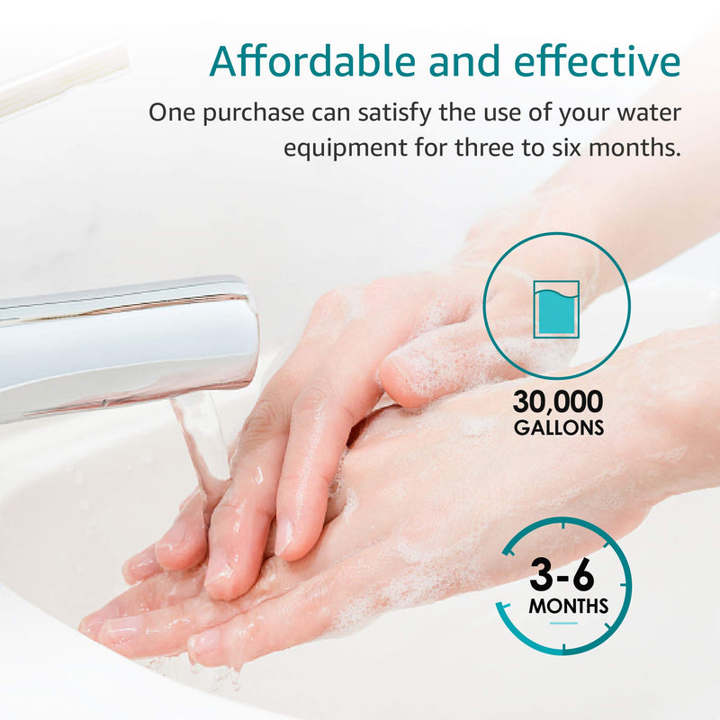AQUA CREST AP110 Whole House Water Filter, Sediment Filter, 5 Micron, Replacement for 3M® Aqua-Pure AP110, Culligan® P5, APEC, GE FXUSC, Whirlpool®, Any 10" x 2.5" Home Water Filter, Pack of 6 AP110 Sediment Filter - 6 Pack