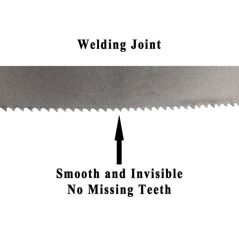 Imachinist S99341214 Bi-Metal Band Saw Blades for Soft Ferrous Metal Cutting 99-3/4" X 1/2" X 14tpi