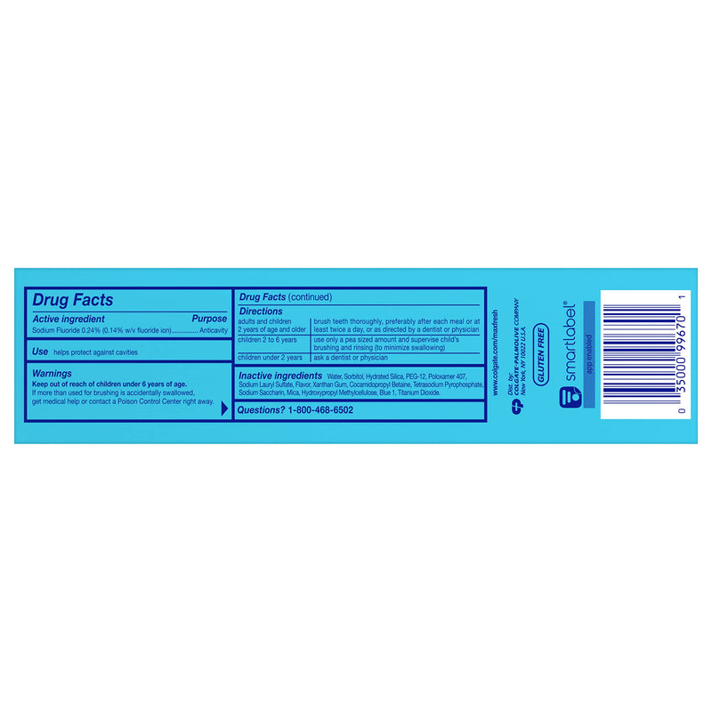 Colgate Max Clean Whitening Foaming Toothpaste with Fluoride, Effervescent Mint, 6 Ounce, 4 Pack