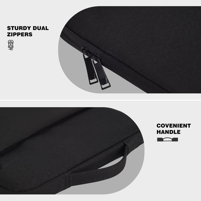  [AUSTRALIA] - Portable Monitor Case 15.6 Inch, Protective Carrying Sleeve for MNN ForHelp KYY ARZOPA InnoView VILVA COOLHOOD ViewSonic HotYeah UPERFECT KOORUI QQH Zenscreen 15.6" Portable Monitor Computer Bag,Black Black