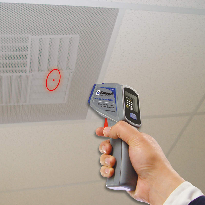Mastercool Infrared Thermometer with Circular Laser, 12:1 Ratio, 52224-A-SP, Gray